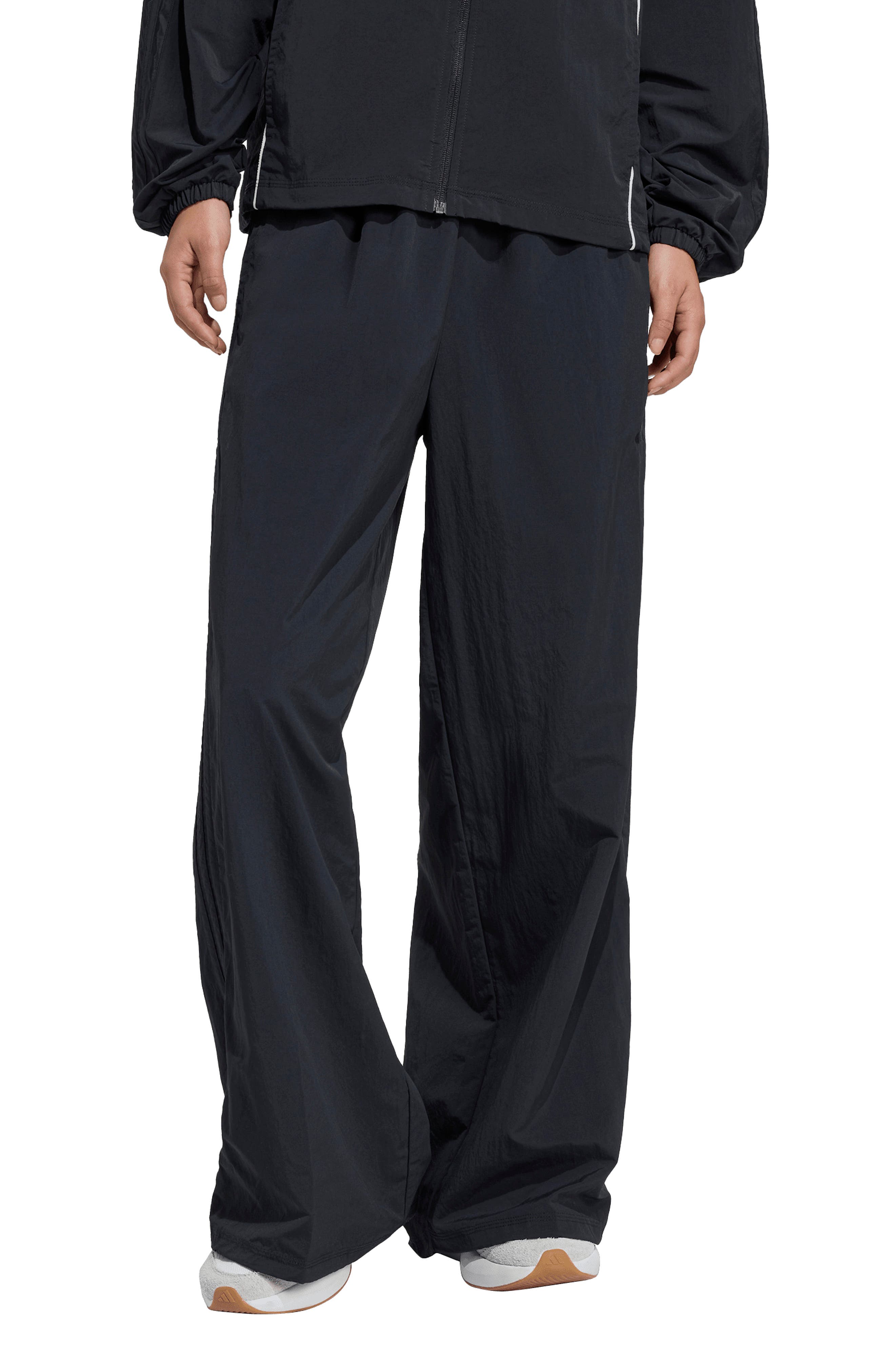 adidas Iconic 3-Stripe Wide Leg Track Pants
