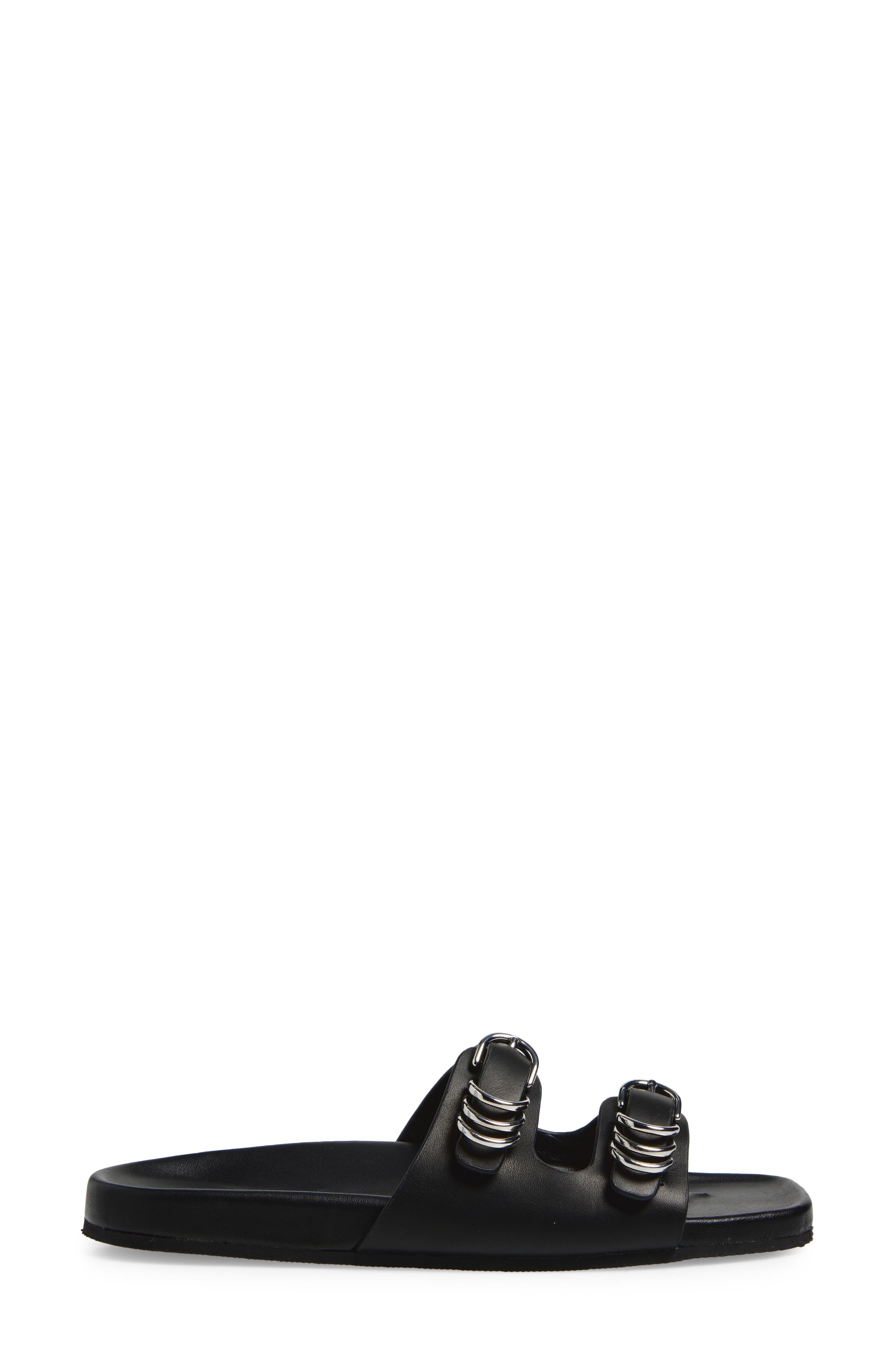 rag & bone Rue Slide Sandal, Alternate, color, Black