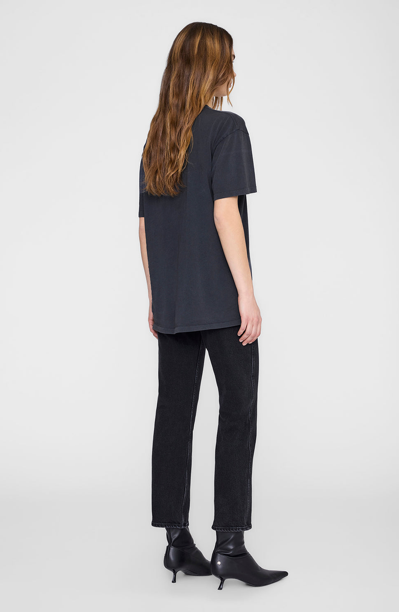 ANINE BING Kent Tee Eagle T-Shirt, Alternate, color, Washed Black