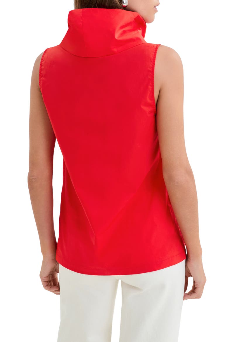 Marcy Cowl Neck Sleeveless Top, Alternate, color, RED