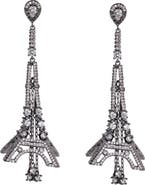 EYE CANDY LOS ANGELES Eiffel Tower CZ Drop Earrings