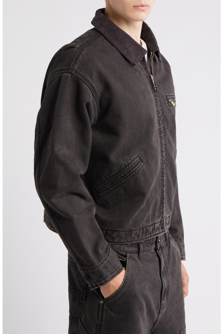 Petrol Canvas Jacket, Alternate, color, BLACK