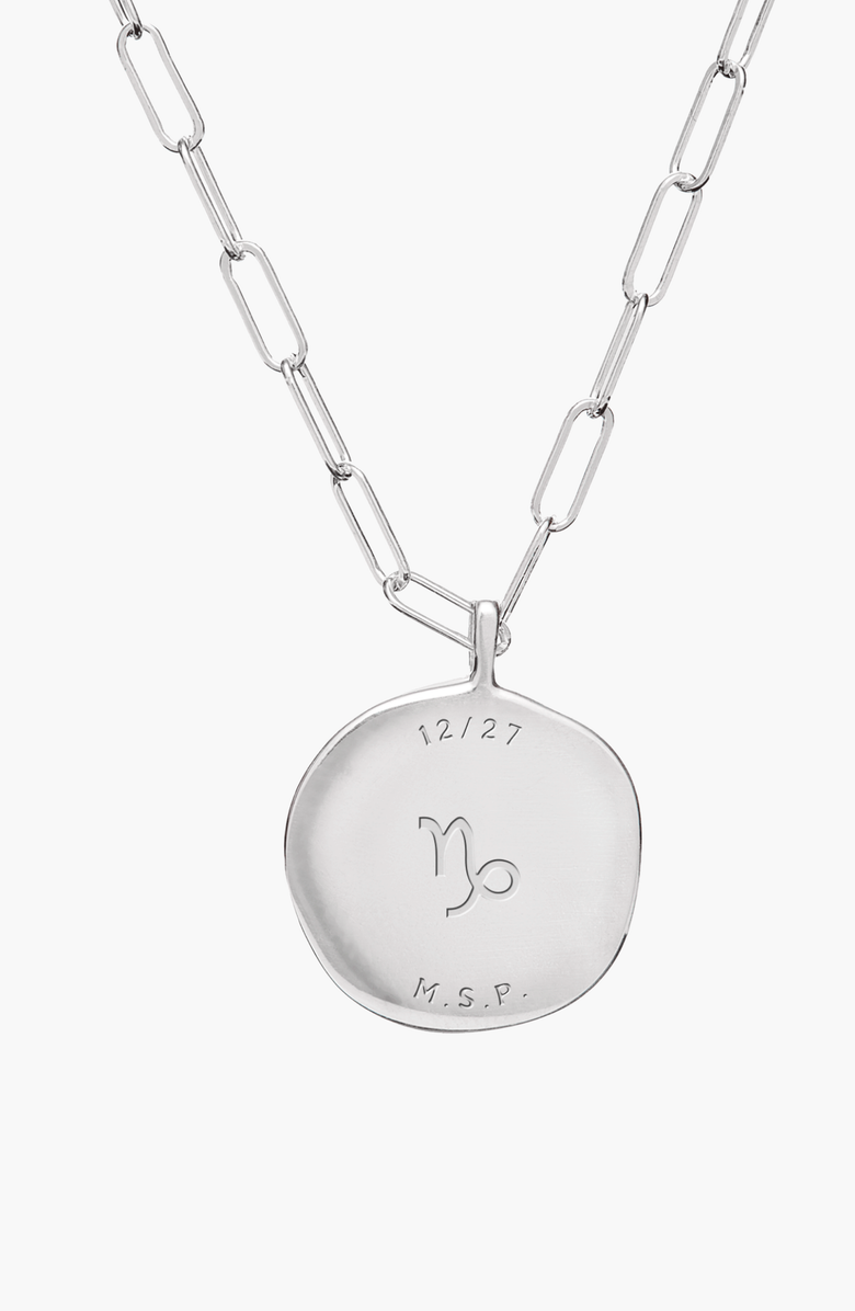 Birthdate Co. The July Birthdate Silver Pendant, Alternate, color,