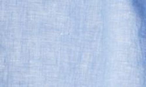 Tommy Bahama Costalina Pintuck Linen Peasant Top In Buccaneer Blue