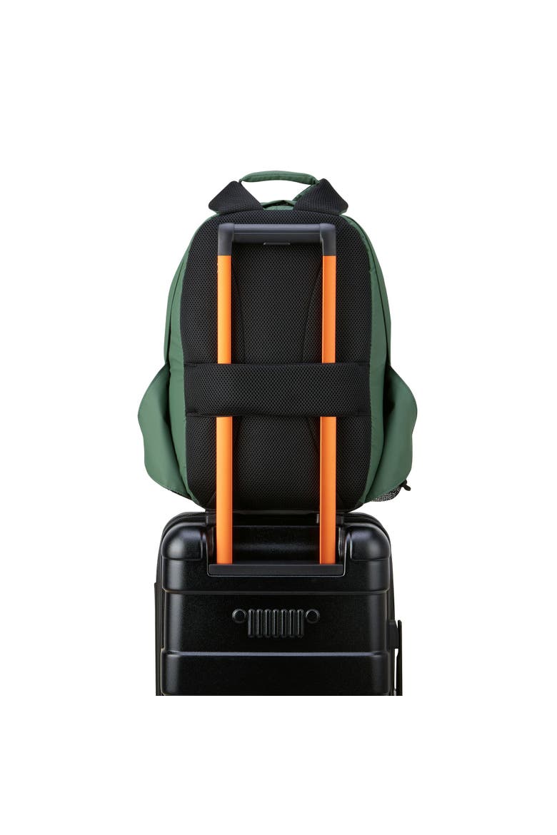 Softside 20" Two Wheel Rolling Travel Duffle Bag [js006b] & Laptop Travel Backpack [js011b] Set, Alternate, color, Elm Green
