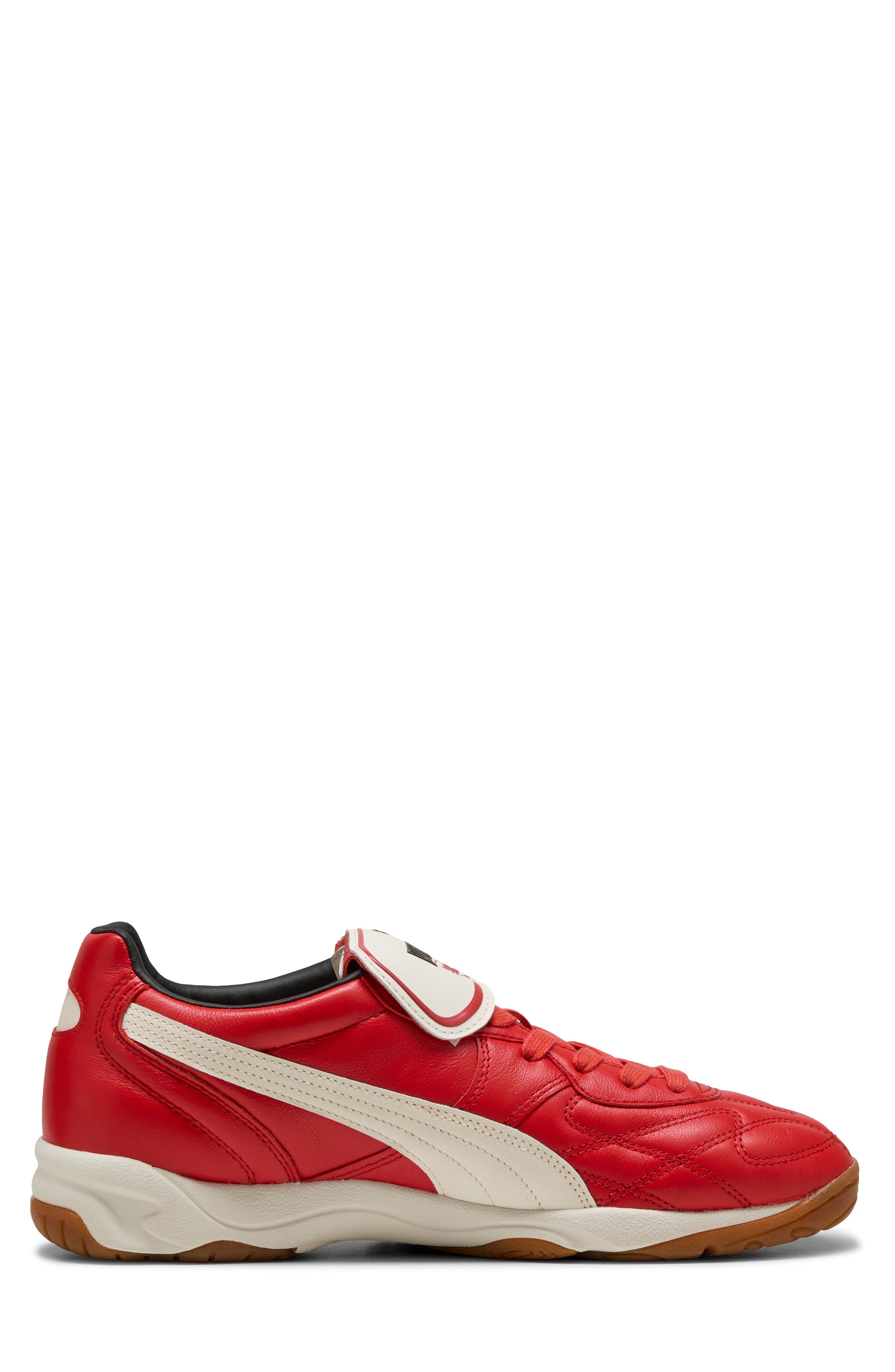 King Indoor Soccer Sneaker, Alternate, color, RED FIRE-FROSTED IVORY