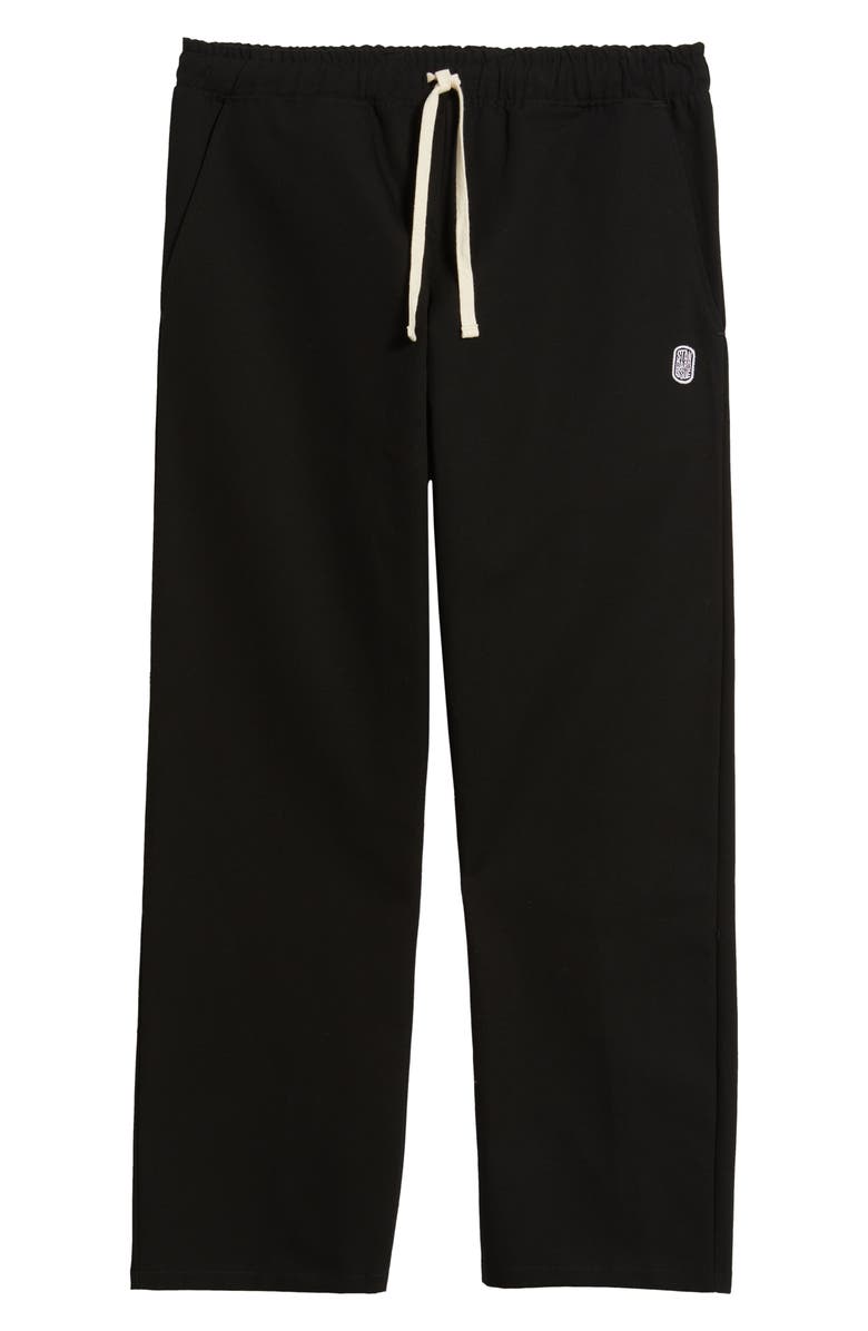 STANDARD ISSUE Standard Cotton Canvas Drawstring Slacker Pants, Alternate, color, Black