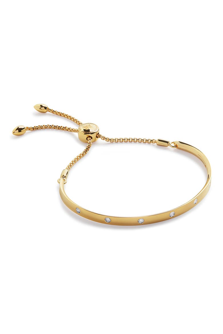 Engravable Fiji Diamond Slider Bracelet, Main, color, 18K GOLD VERMEIL
