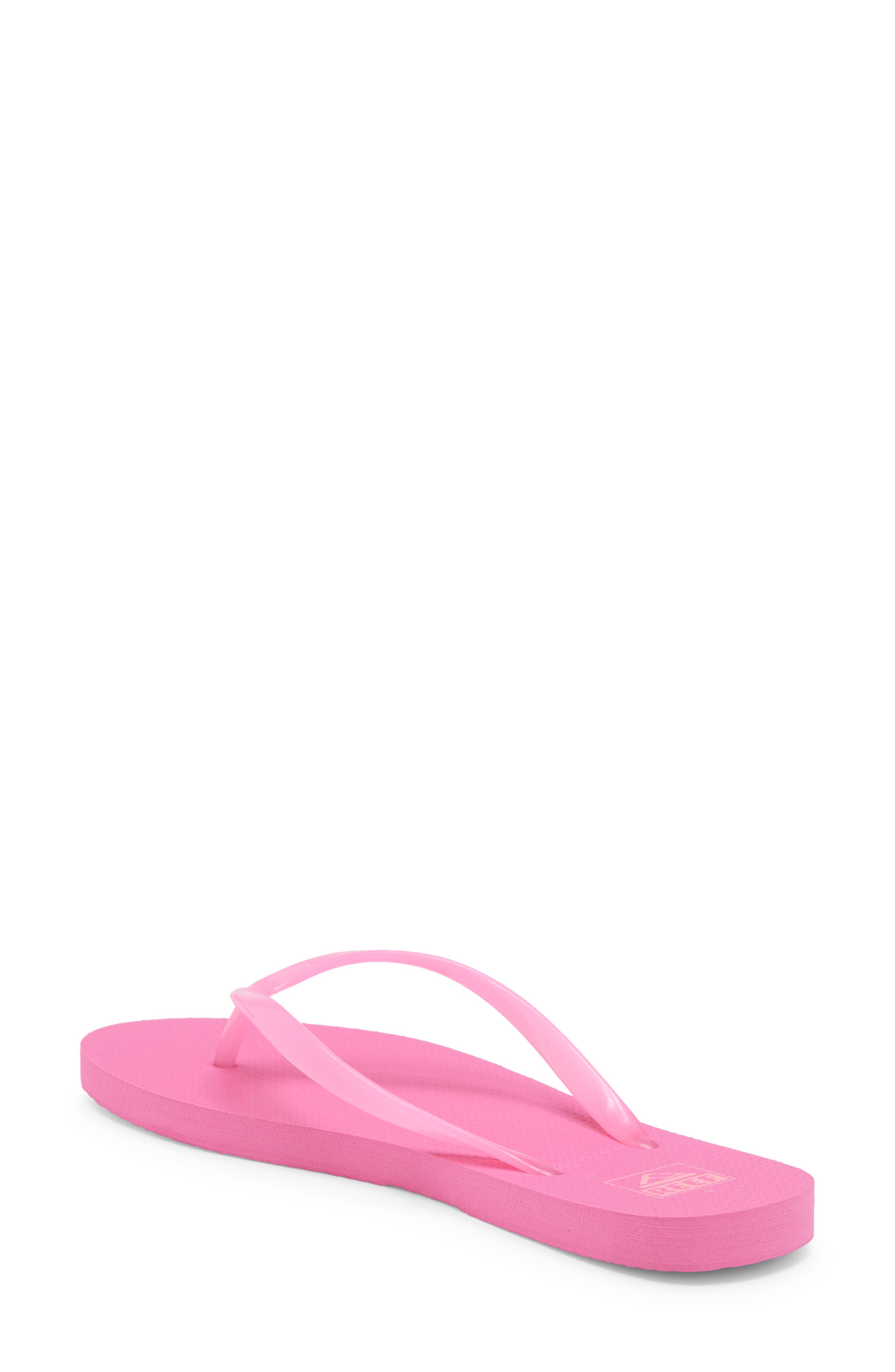 Seaside Jelly Flip Flop, Alternate, color, BRIGHT PINK