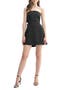 Bow Back Strapless Fit & Flare Minidress