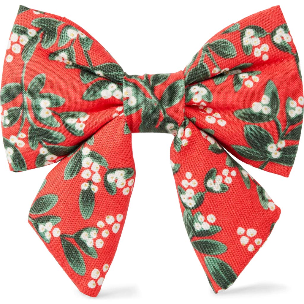The Foggy Dog Lady Dog Bow in Mistletoe  product