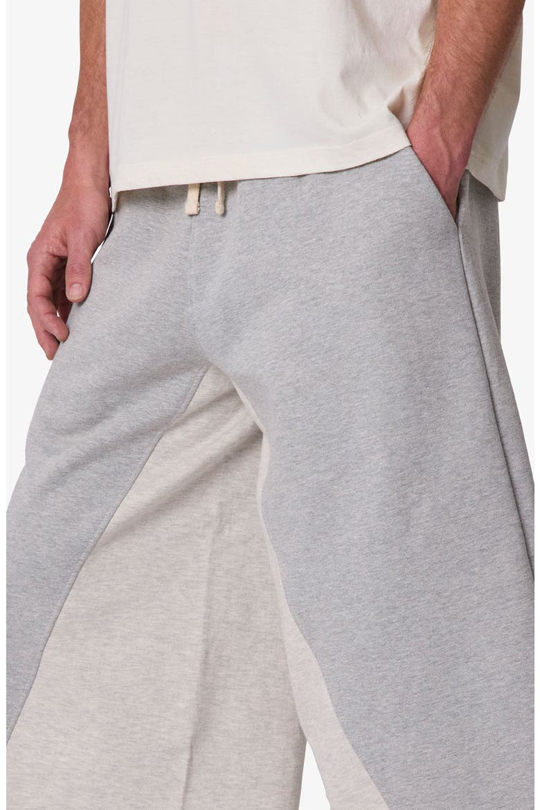 Extra Long Paneled Sweatshorts, Alternate, color, HEATHER GREY