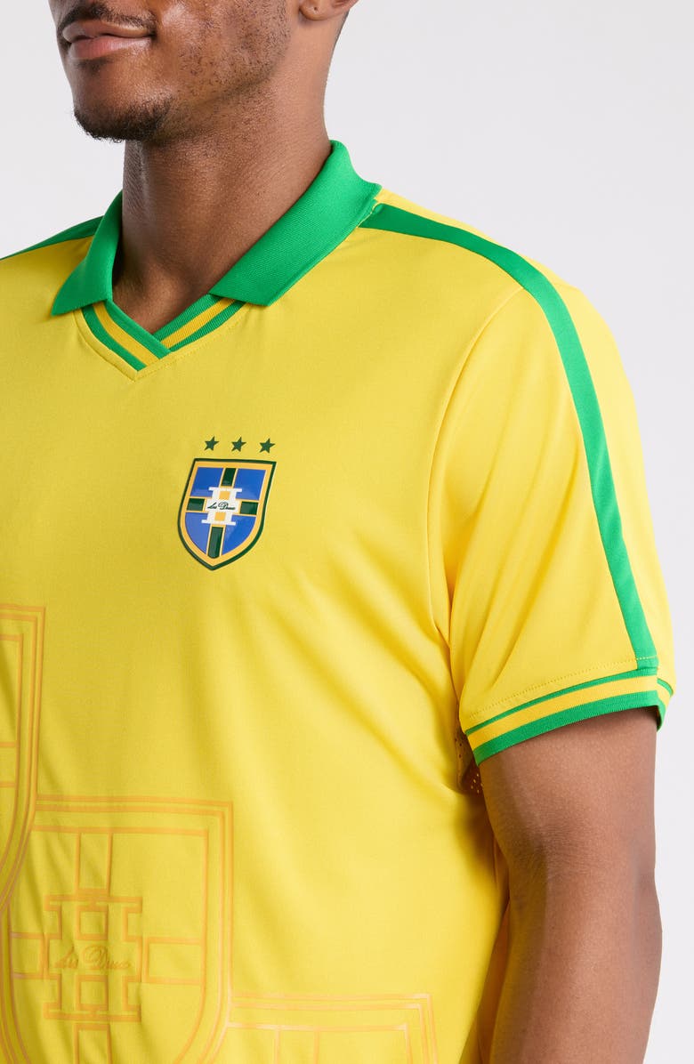 Les Deux Brazil Football Jersey, Alternate, color, Lemon Yellow
