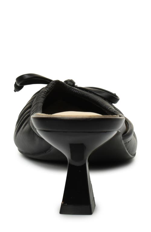 NICOLE MILLER NICOLE MILLER BOW KITTEN HEEL MULE 