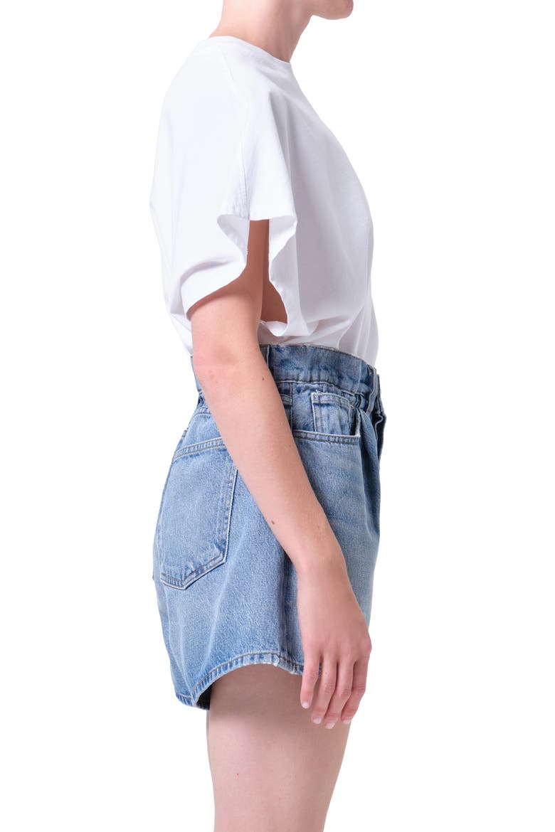 Corrine Asymmetric Tee, Alternate, color, WHITE