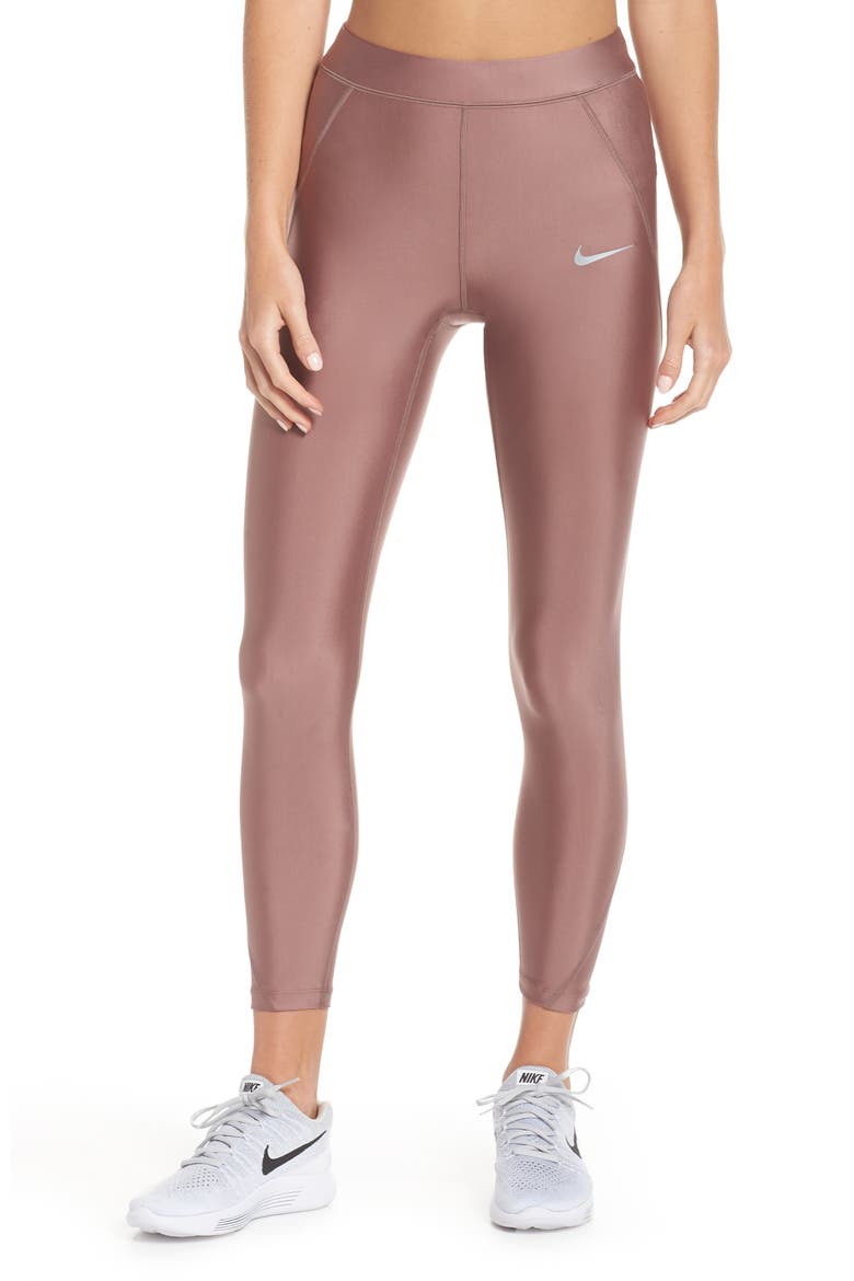 Power Speed 7/8 Running Tights, Main, color, SMOKEY MAUVE