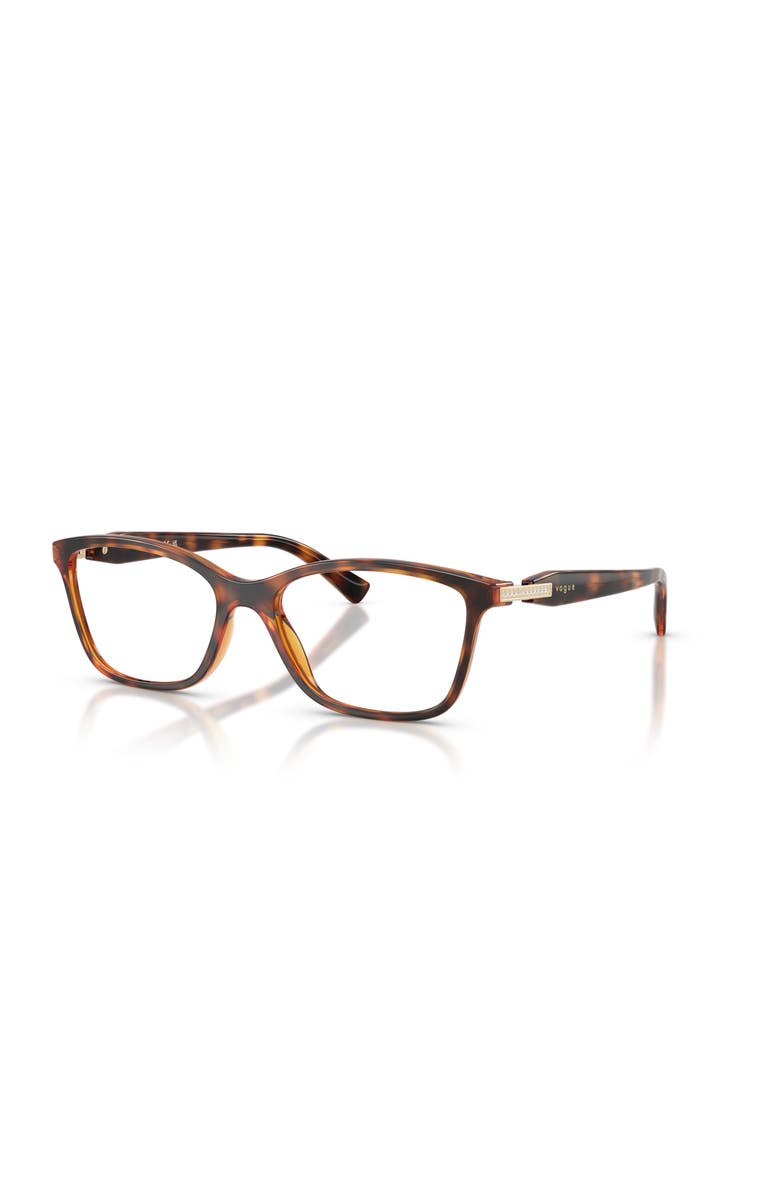 Vogue Eyewear 54mm Rectangle optical glasses, Main, color, Brown