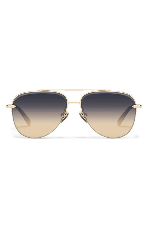 High Key Gem 59mm Gradient Aviator Sunglasses