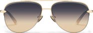 QUAY High Key Gem 59mm Gradient Aviator Sunglasses