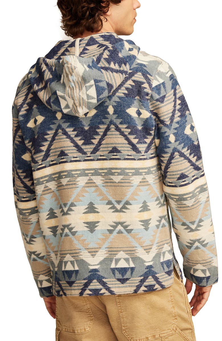 Lucky Brand Southwest Jacquard Cotton Baja Hoodie, Alternate, color, 