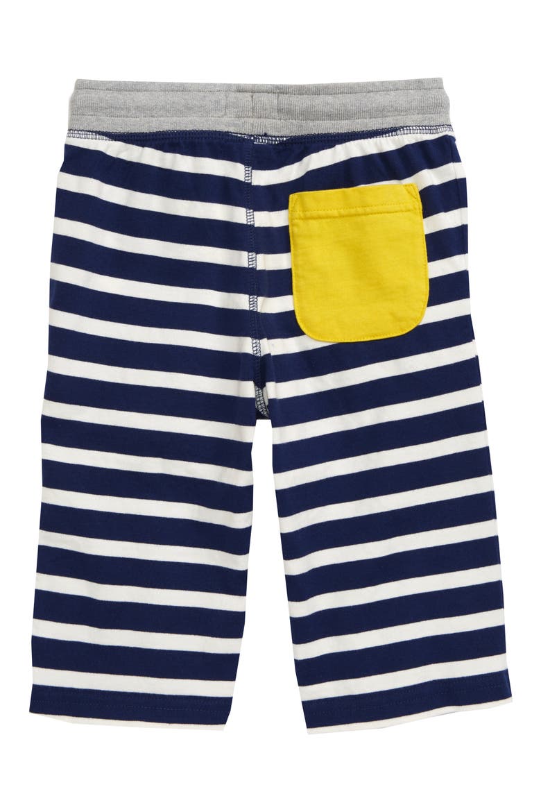 Stripe Baggies Drawstring Shorts, Alternate, color, COLLEGE NAVY/ IVORY