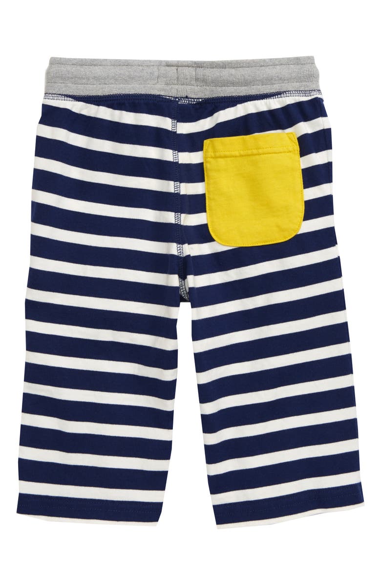 Mini Boden Stripe Baggies Drawstring Shorts, Alternate, color,