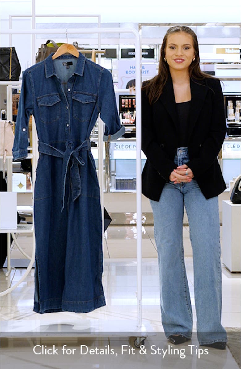 Belted Denim Shirtdress, sales video thumbnail