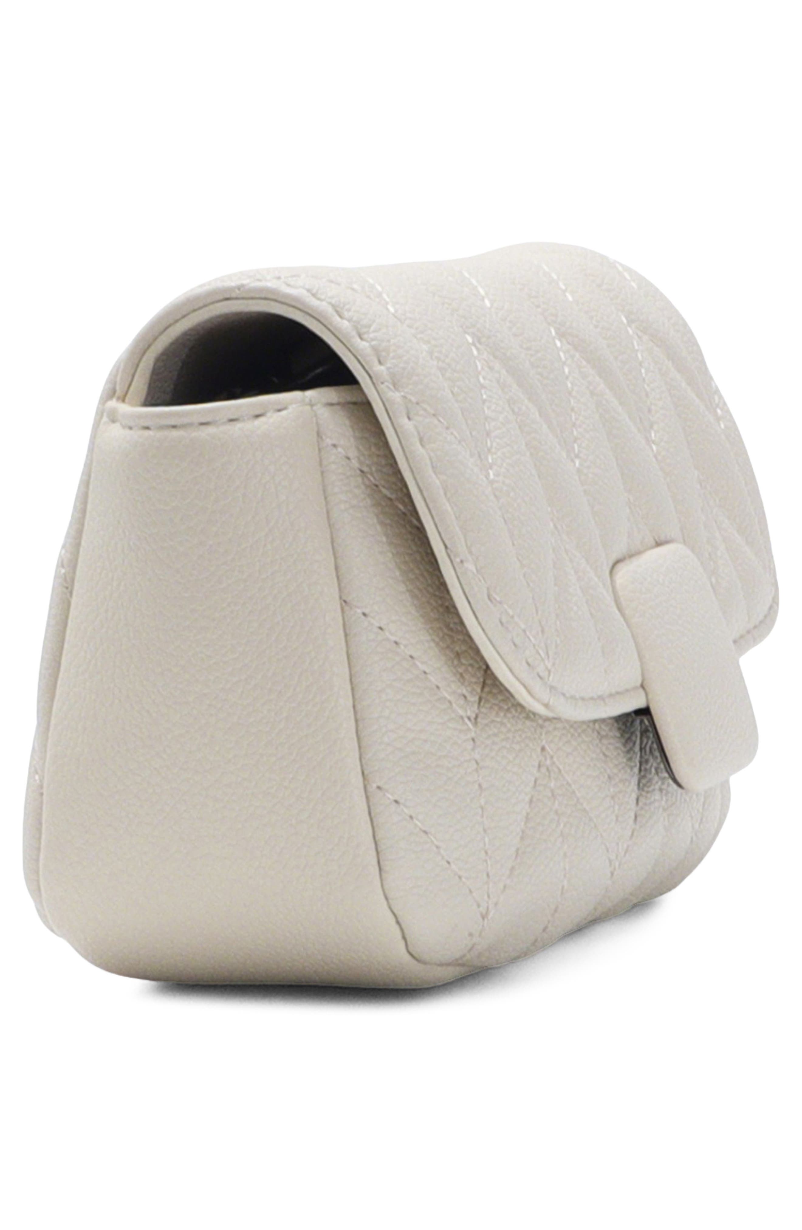 Quilted Shoulder Bag, Alternate, color, WHITE