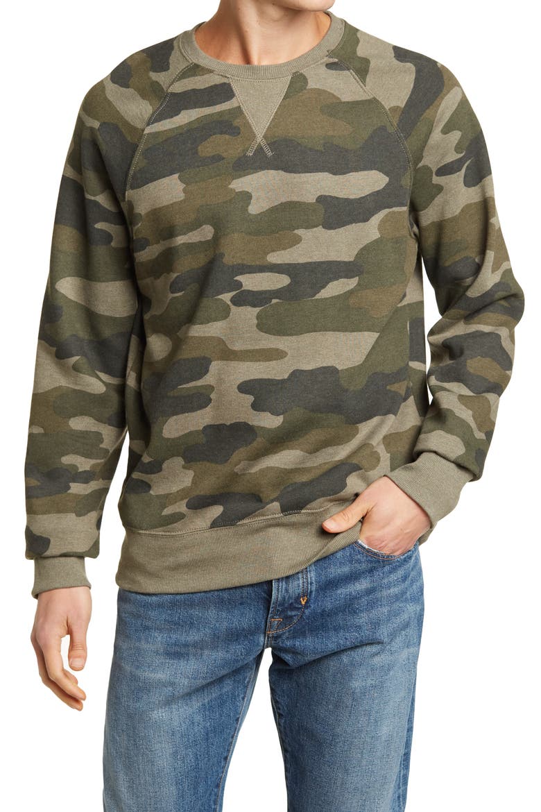 Camo Print Pullover, Main, color, CAMO