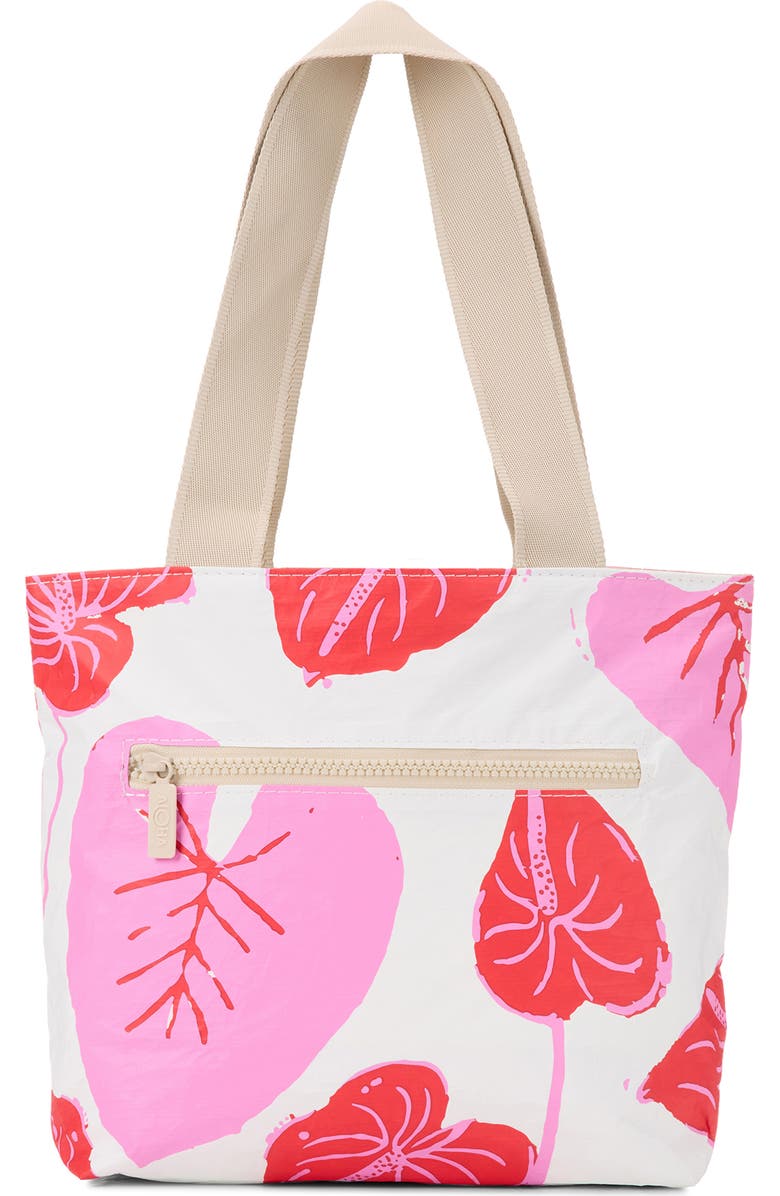 Aloha Collection Mini Day Tripper Anthurium Water Resistant Tote, Alternate, color, Sweetheart