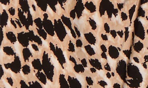 Kasper Leopard Print Knot Detail Sleeveless Knit Top In Animal Print