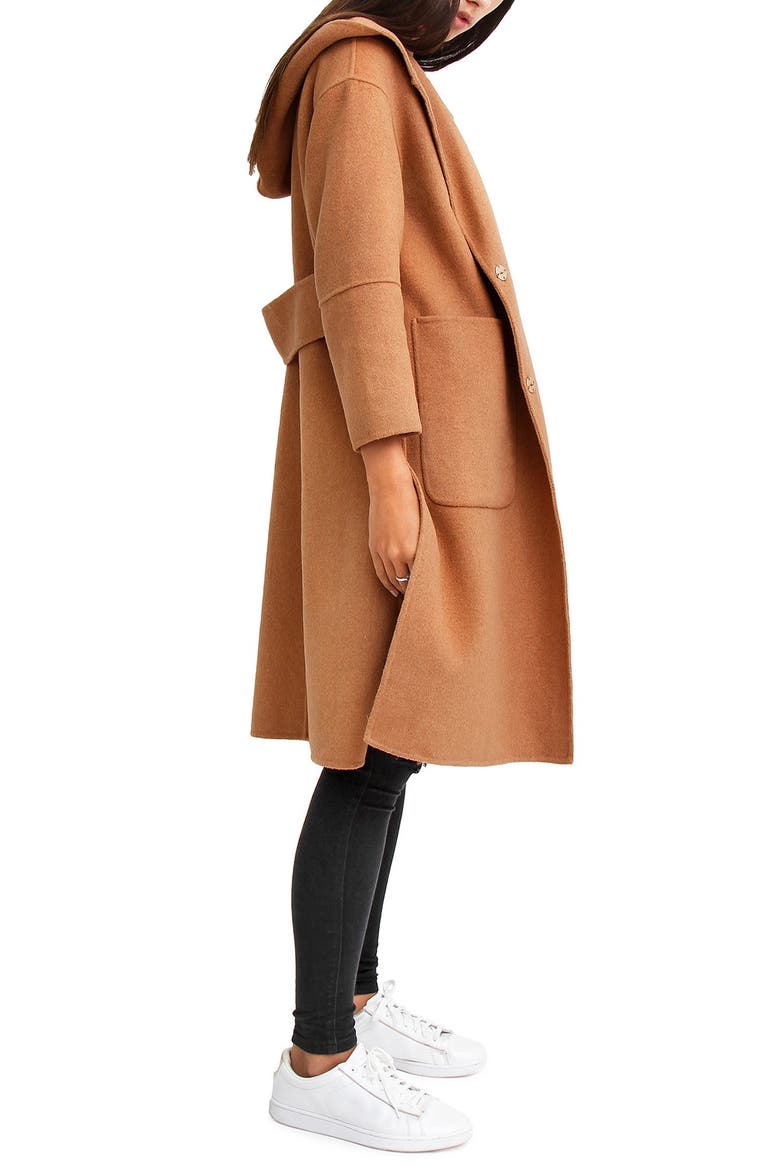 Walk This Way Wool Blend Oversized Coat, Alternate, color, CAMEL