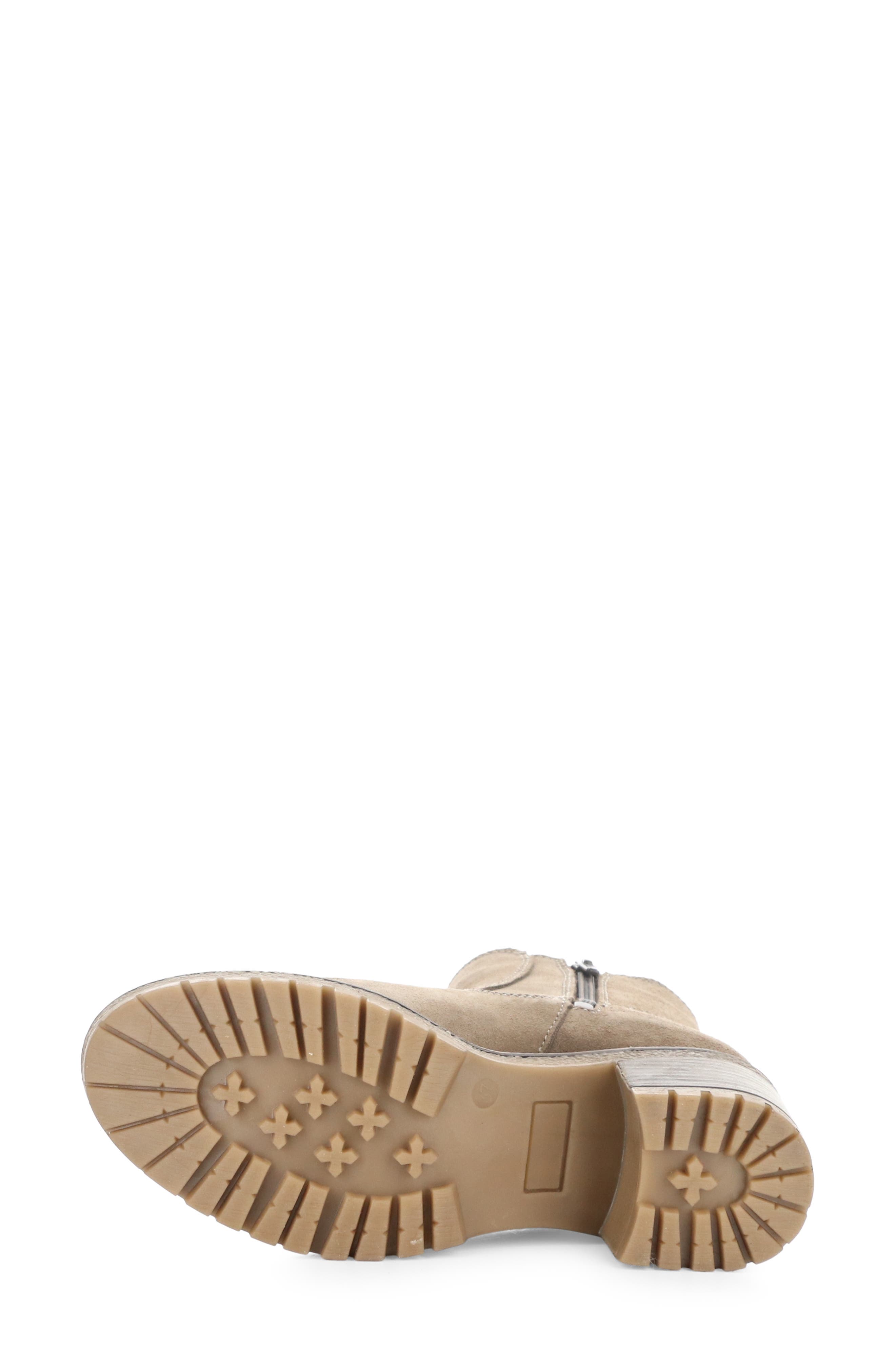 Bos. & Co. Mercy Waterproof Zip Bootie, Alternate, color, Taupe Suede