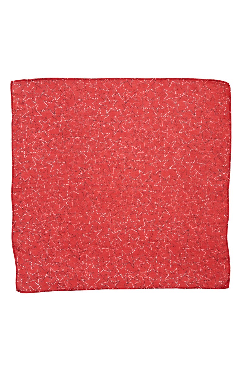 Treasure & Bond Star Print Square Scarf, Alternate, color, 