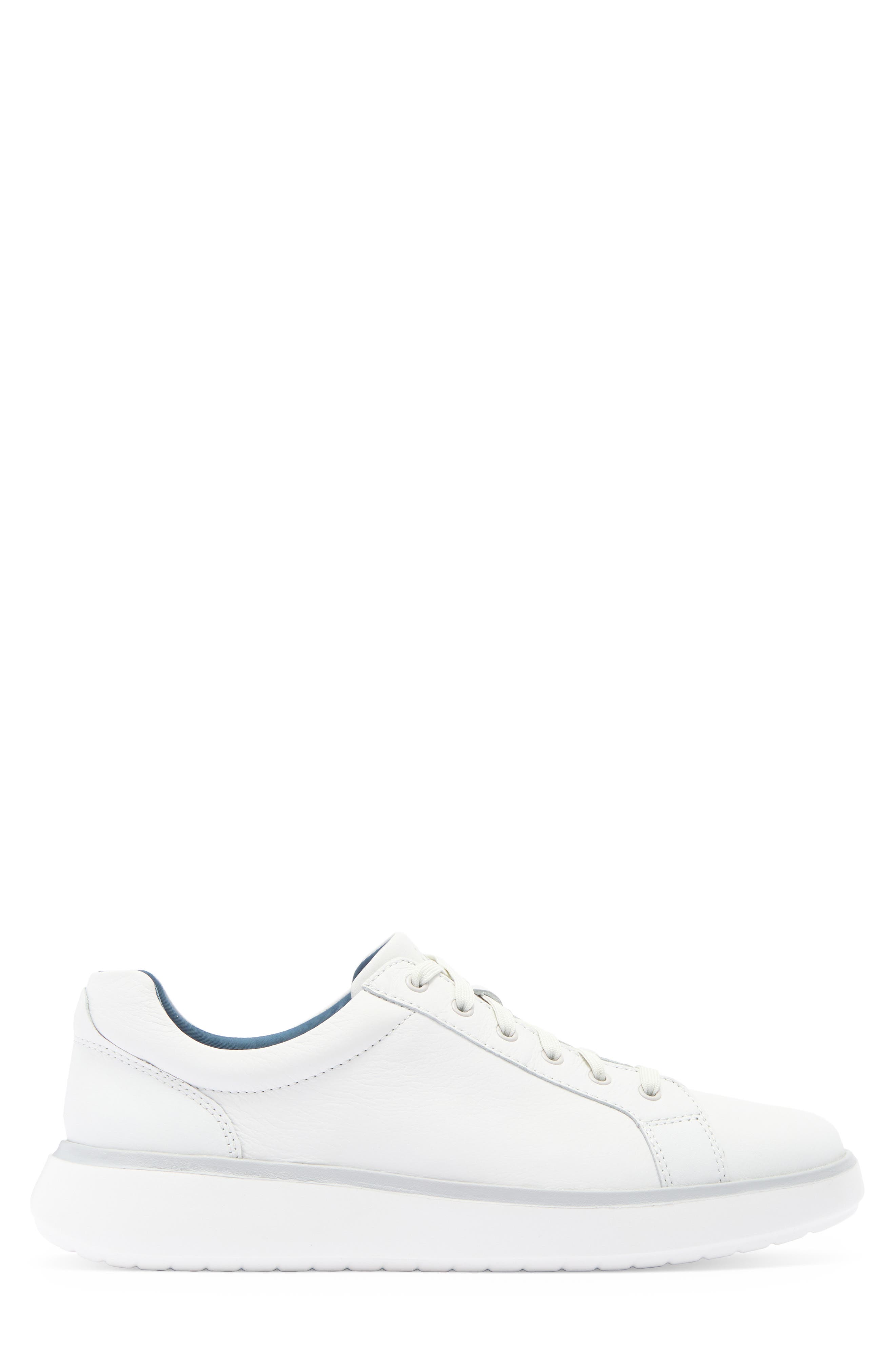 Johnston & Murphy Calm Sneaker, Alternate, color, White Full Grain