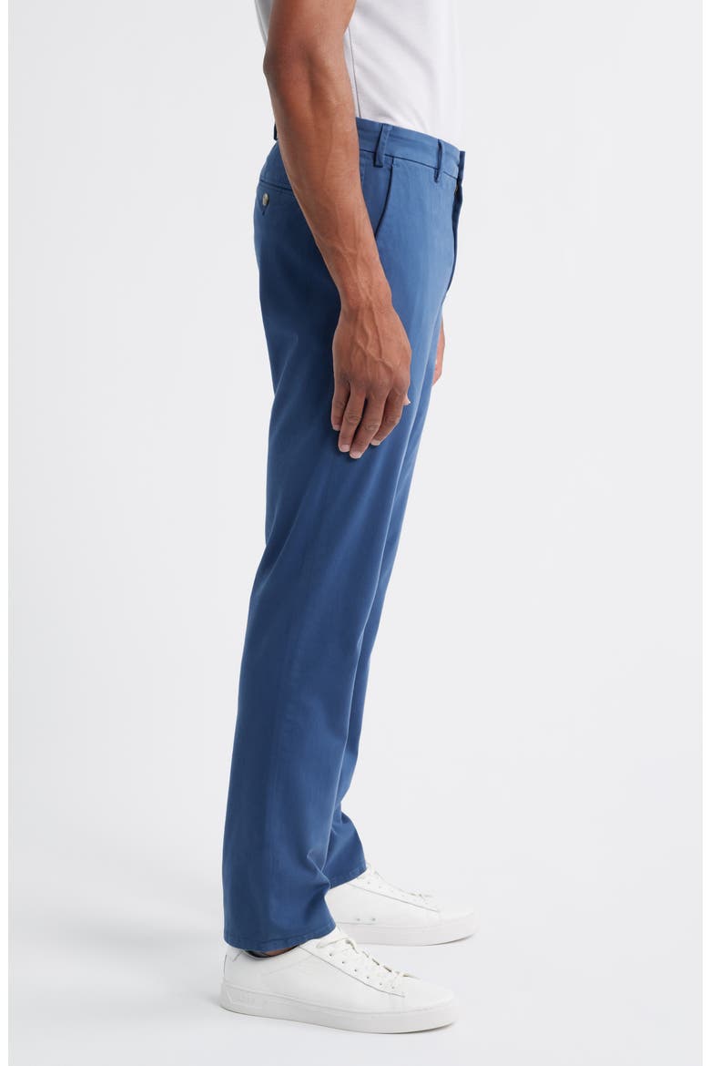 Signature Sateen Flat Front Pants, Alternate, color, NAVY