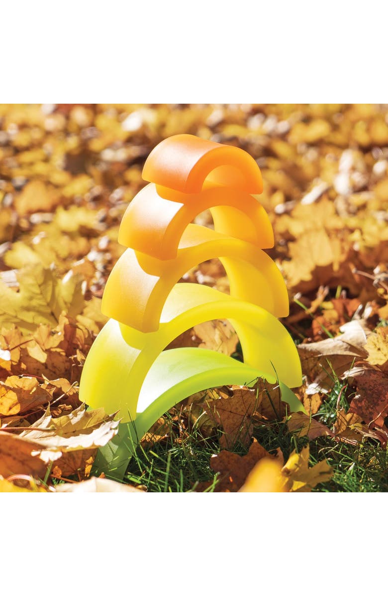 Kaplan Early Learning Company Discovery Stackers - Natural Arch - 5 Pieces, Alternate, color, Natural