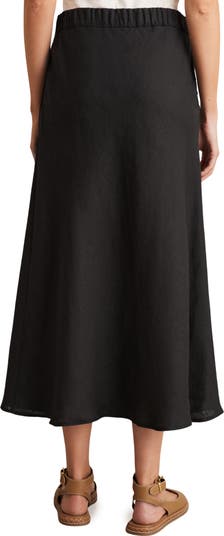 【海外限定】REISSスカート☆Roxi Drawstring-Waist Linen Maxi Reiss Womens Neutral Roxi Drawstring-waist Linen Maxi Skirt