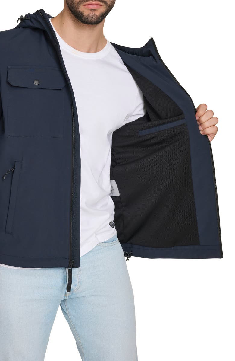 Levi's Hooded Rain Jacket, Alternate, color, Navy