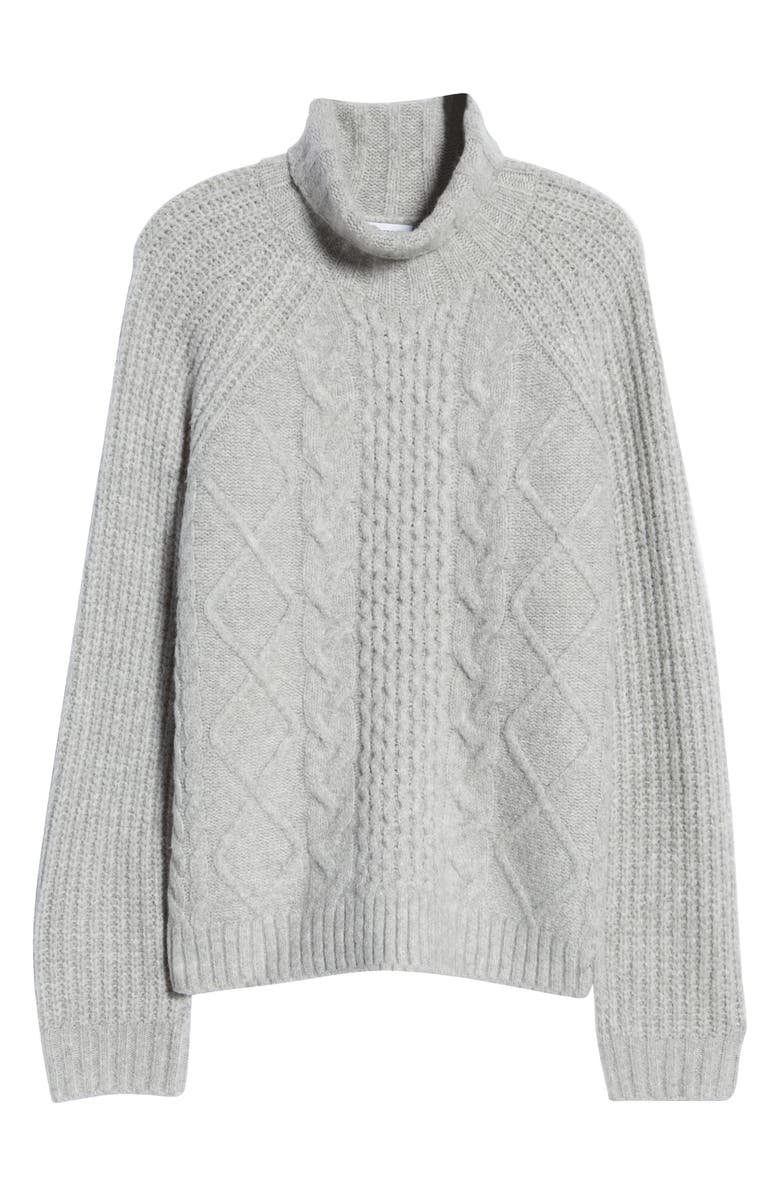 Nordstrom Cable Turtleneck Sweater, Alternate, color,
