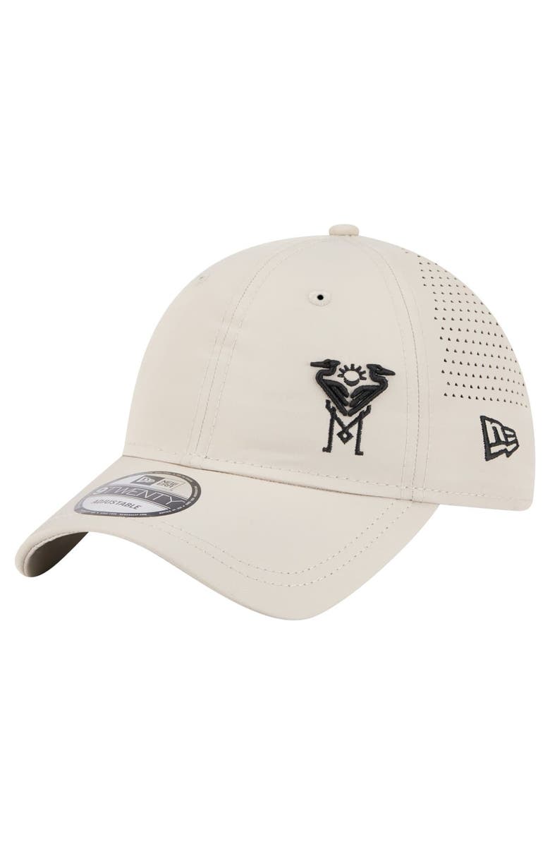 New Era Men's New Era  Tan Inter Miami CF Active 9TWENTY Adjustable Hat, Main, color, 