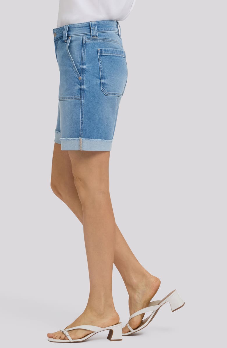 NYDJ Diana Relaxed Fit Cuffed Denim Shorts, Alternate, color, 