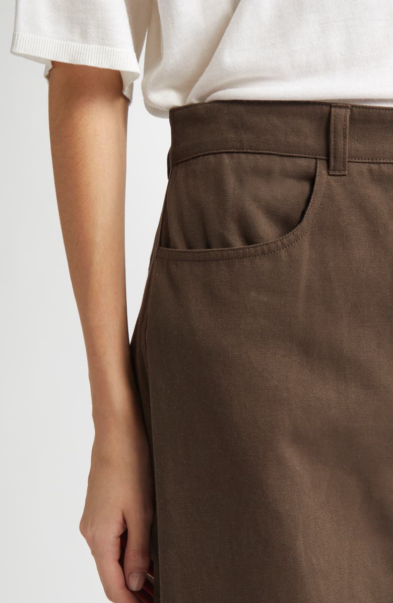 TOTEME Twisted Tailored Organic Cotton Trousers, Alternate, color, Pepper