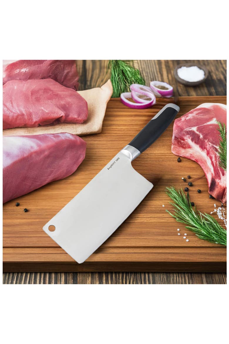 Leo Graphite 7-Inch Cleaver, Alternate, color, BLACK