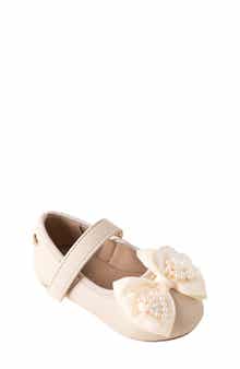 Kids' Floral Applique Mary Jane Flat