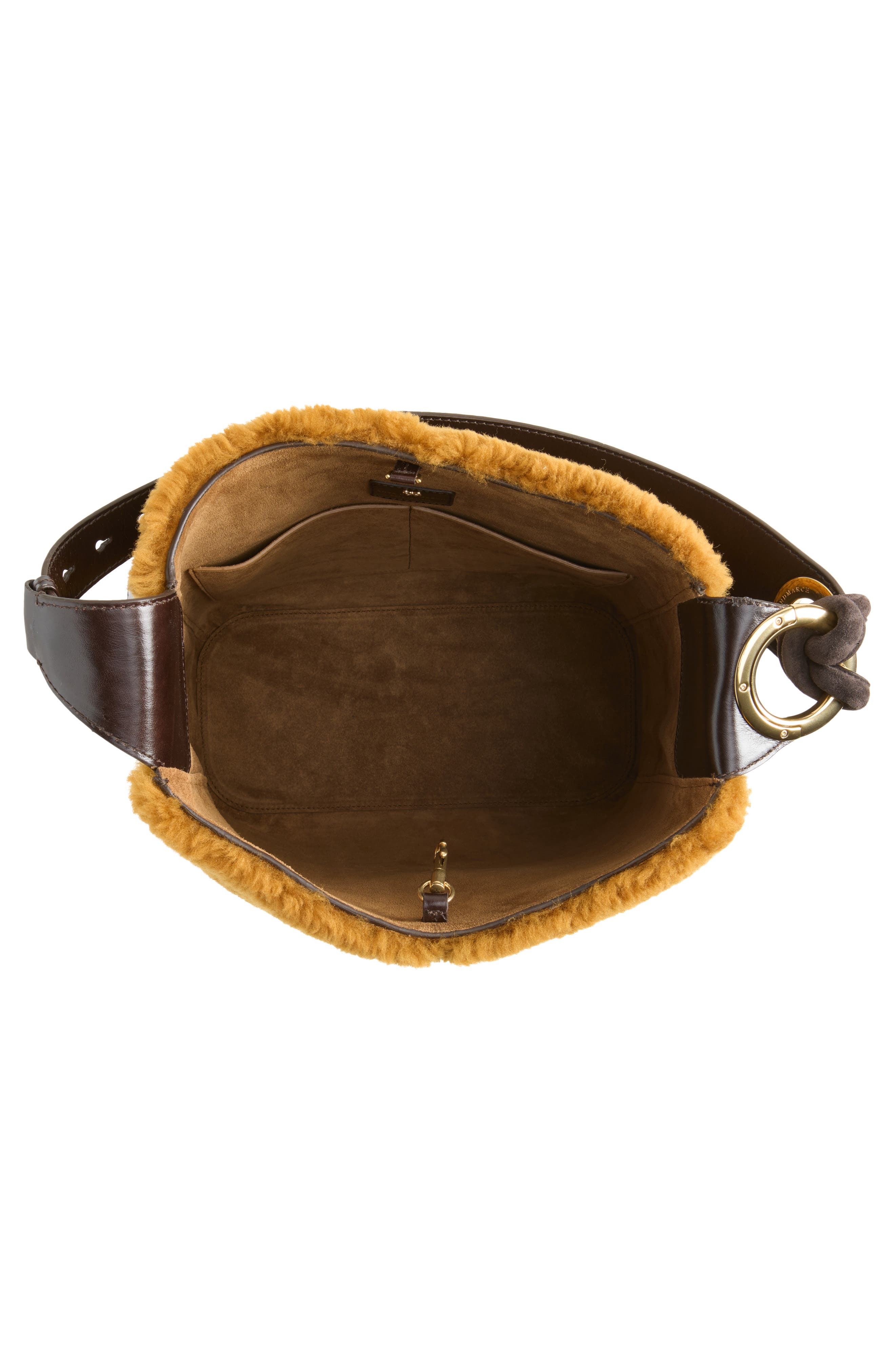 Ringo Genuine Shearling Shoulder Bag, Alternate, color, BUTTERSCOTCH