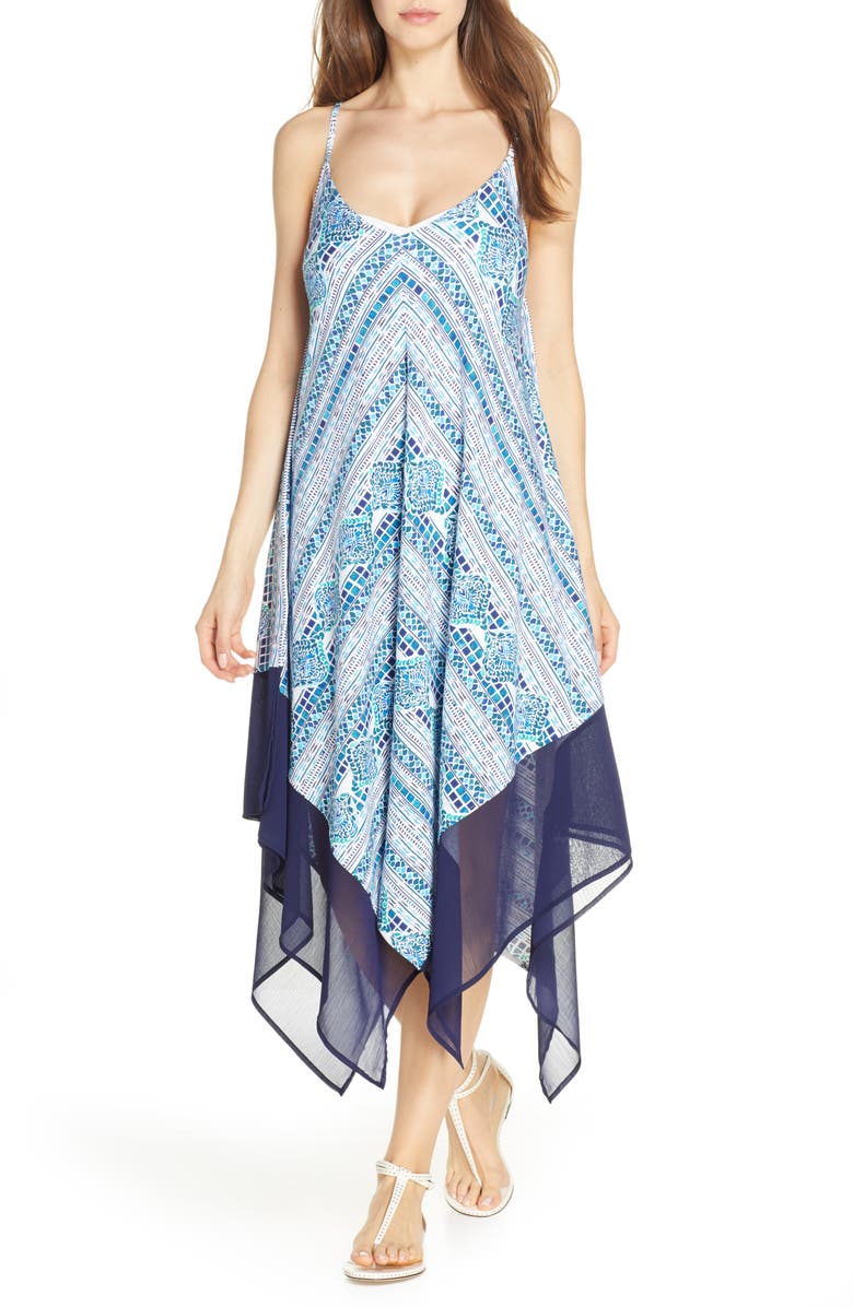 Tommy Bahama Floral Isles Cover-Up Scarf Dress, Main, color,