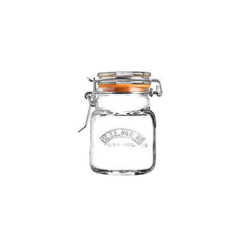 Square Clip Top Jar for Canning and Food Storage