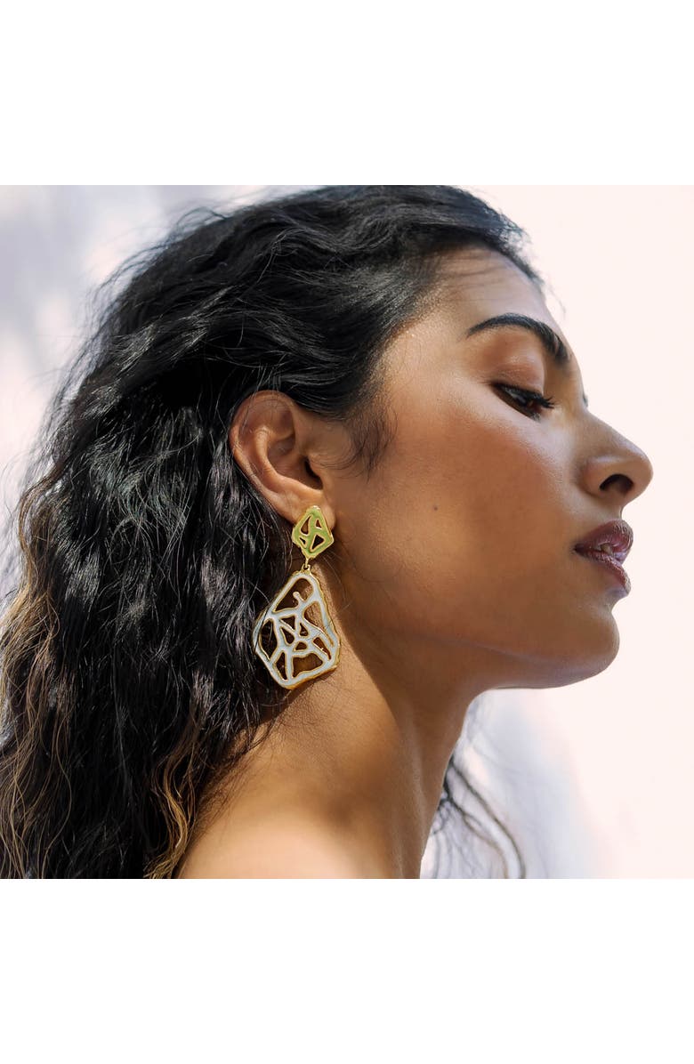 Dhwani Bansal TALA EARRINGS, Alternate, color, Gold Plated