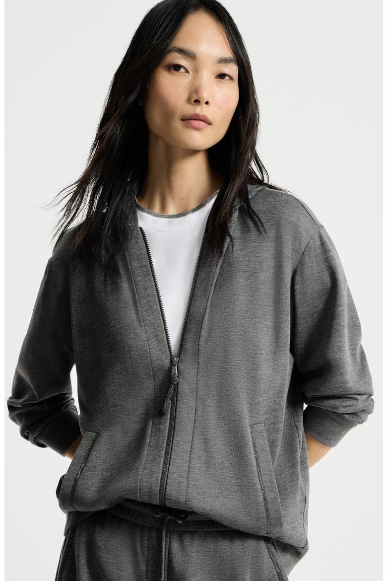Sweatshirt with hood, Alternate, color, Dark Grey